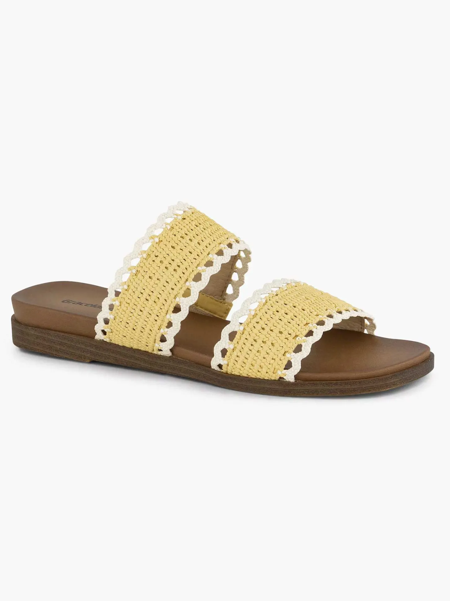 Outlet Gele Slipper Dames Slippers