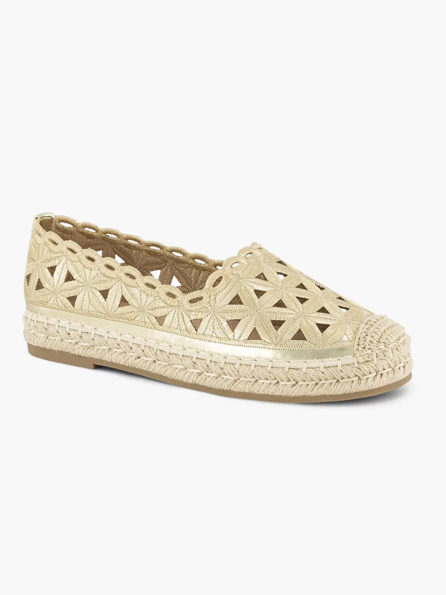 Best Gouden Espadrille Dames Instappers