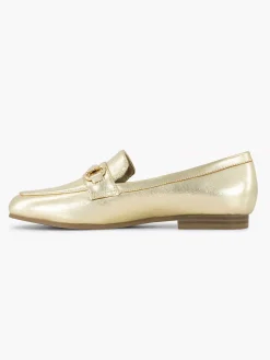 Outlet Gouden Loafer Sierketting Dames Instappers