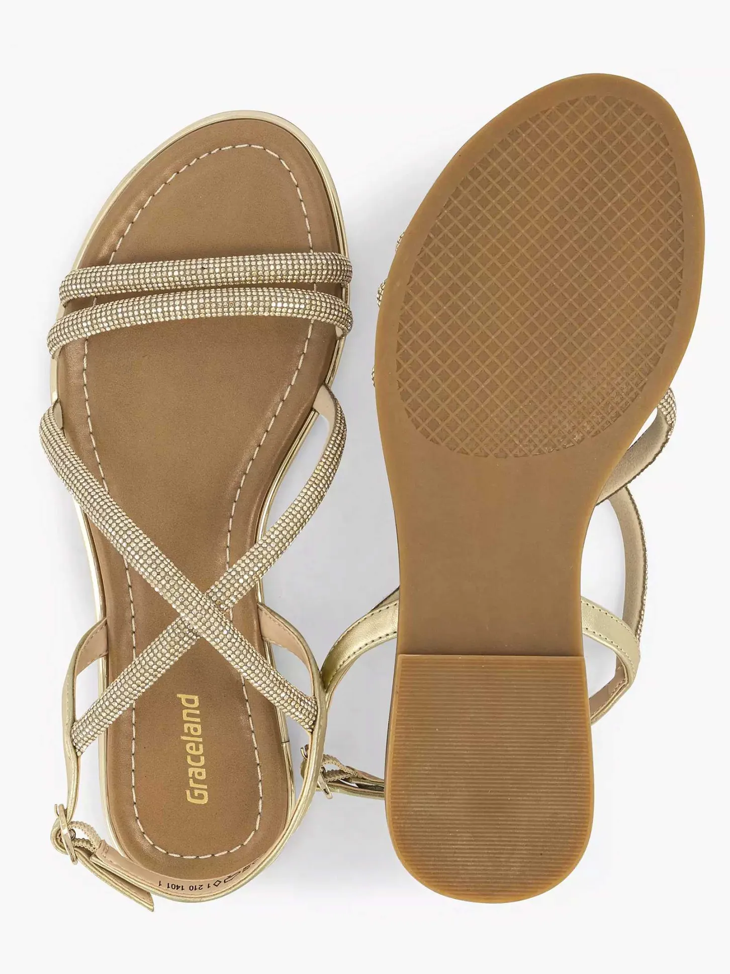 New Gouden Sandaal Dames Sandalen