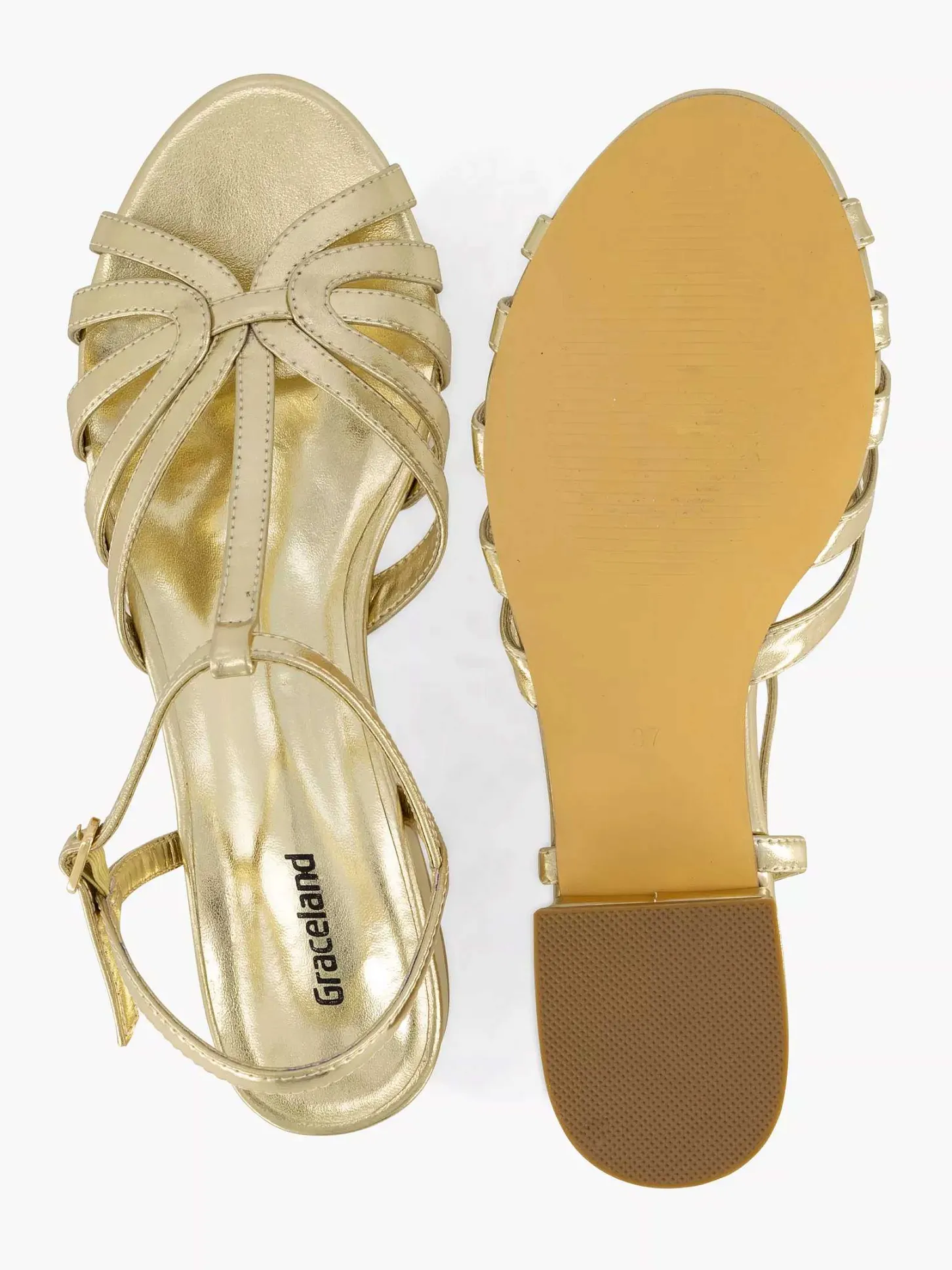 Gouden Sandaal Dames Sandalen