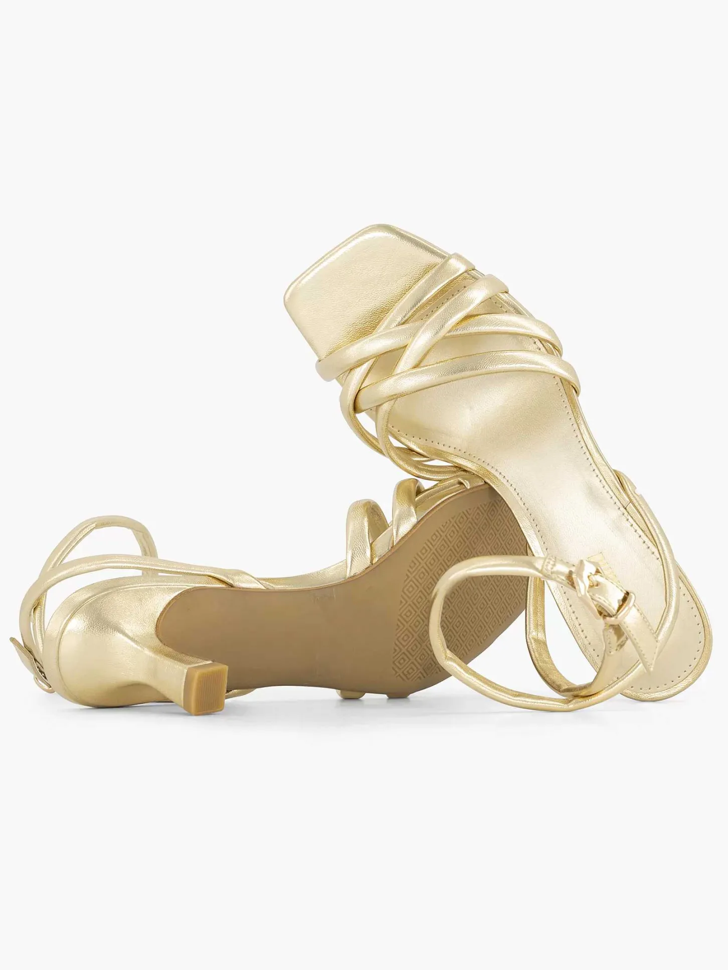 Gouden Sandalette Dames Sandalen