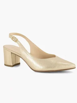 New Gouden Slingback Dames Pumps