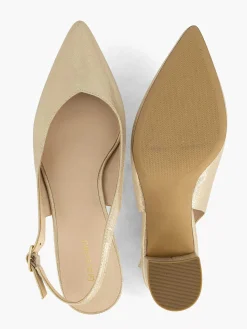 New Gouden Slingback Dames Pumps