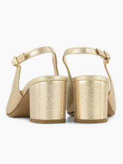 New Gouden Slingback Dames Pumps