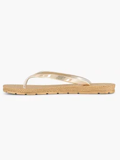 Discount Gouden Teenslipper Dames Slippers