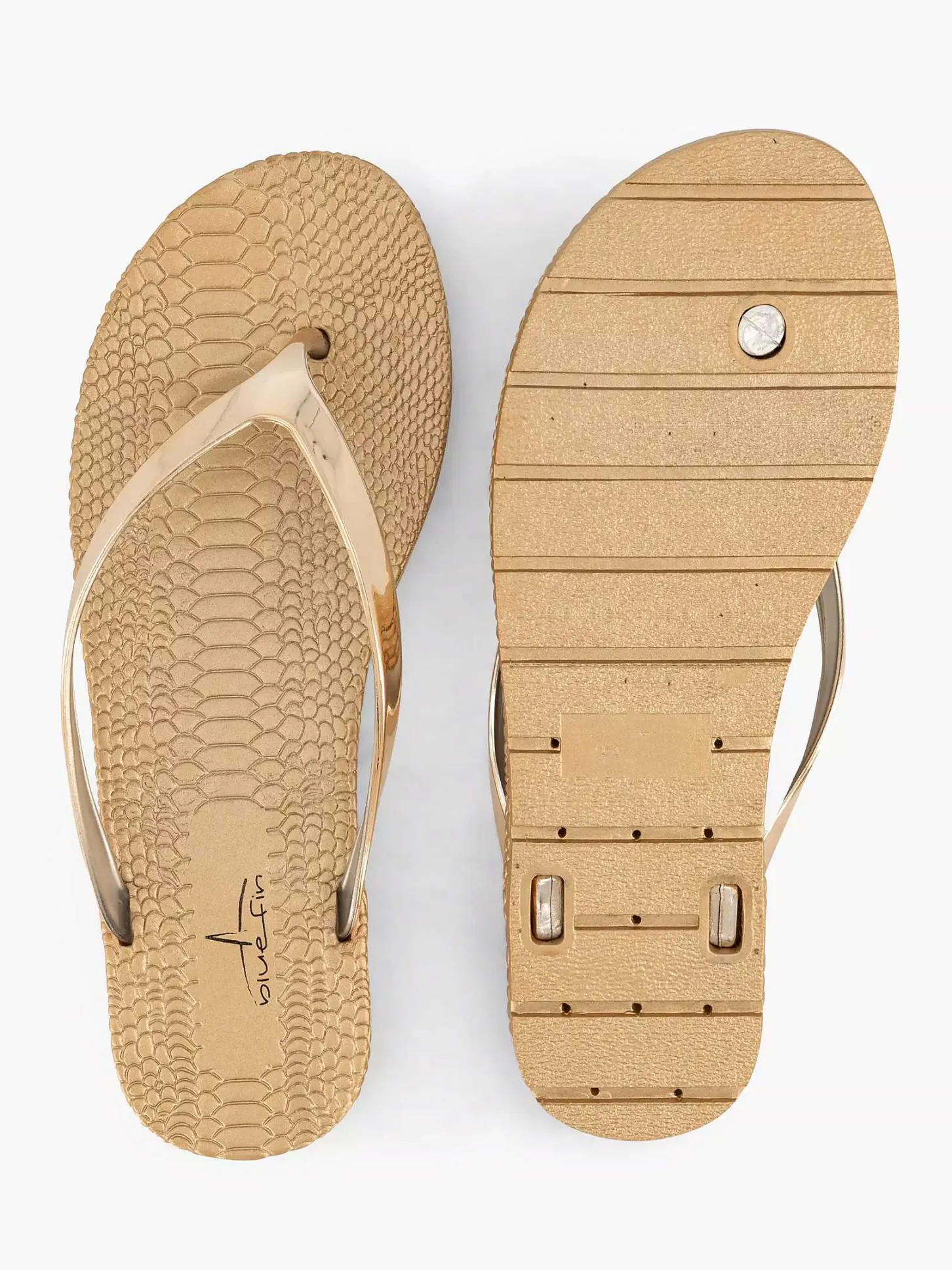 Discount Gouden Teenslipper Dames Slippers