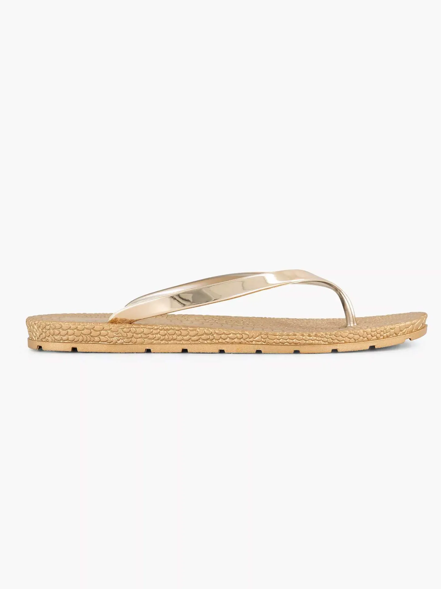 Discount Gouden Teenslipper Dames Slippers