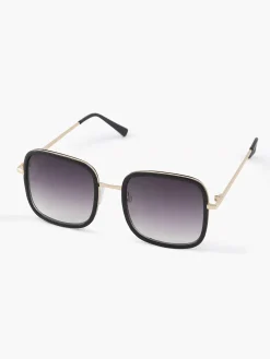 Gouden Vierkante Zonnebril Dames Online Exclusive Accessoires