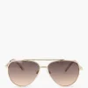 Outlet Gouden Zonnebril Dames Online Exclusive Accessoires