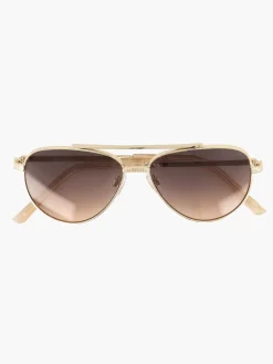 Outlet Gouden Zonnebril Dames Online Exclusive Accessoires