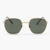 Outlet Gouden Zonnebril Dames Online Exclusive Accessoires
