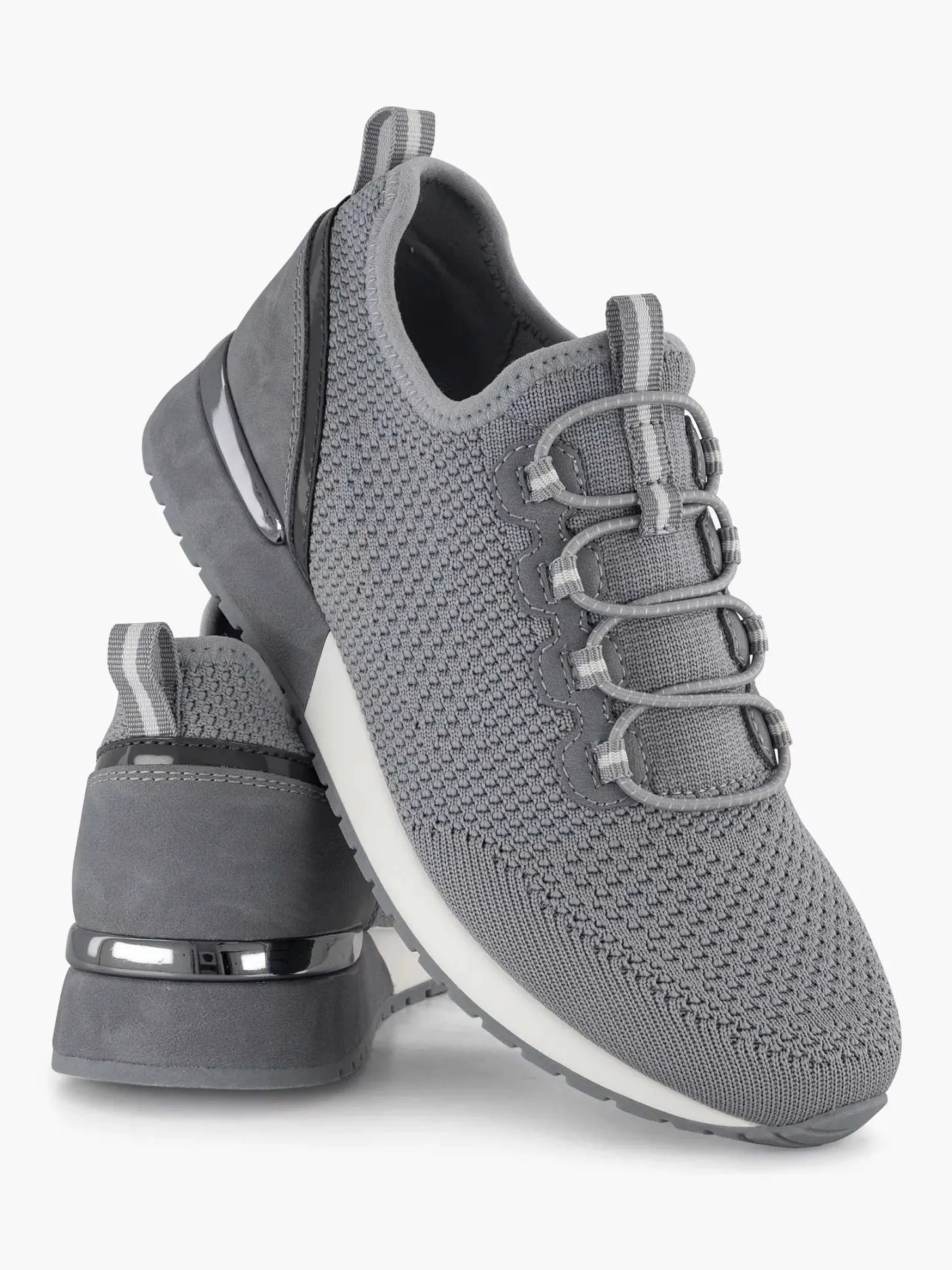 Grijze Instap Sneaker Dames Instappers