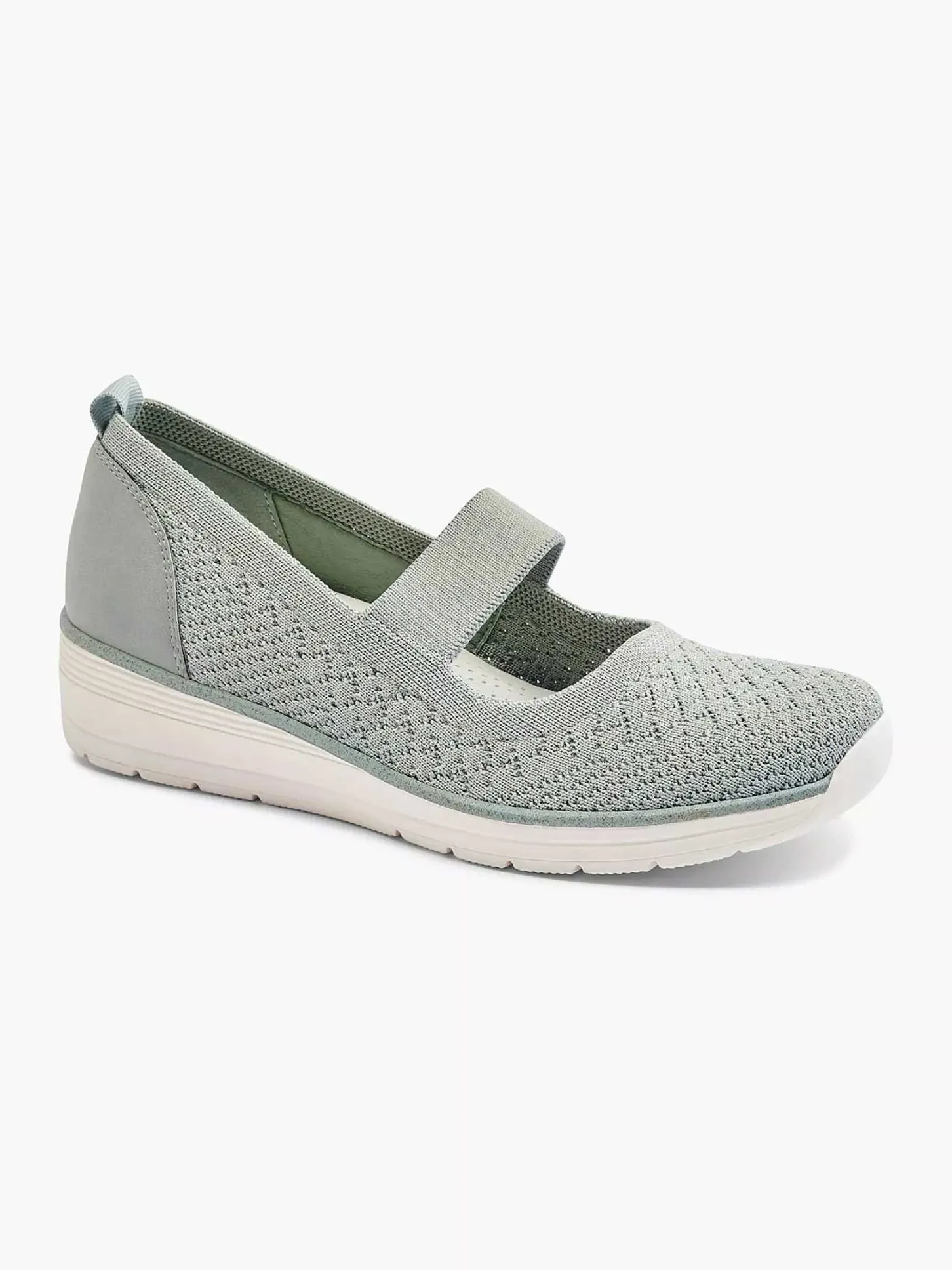 Hot Grijze Instapper Sleehak Dames Comfort Schoenen