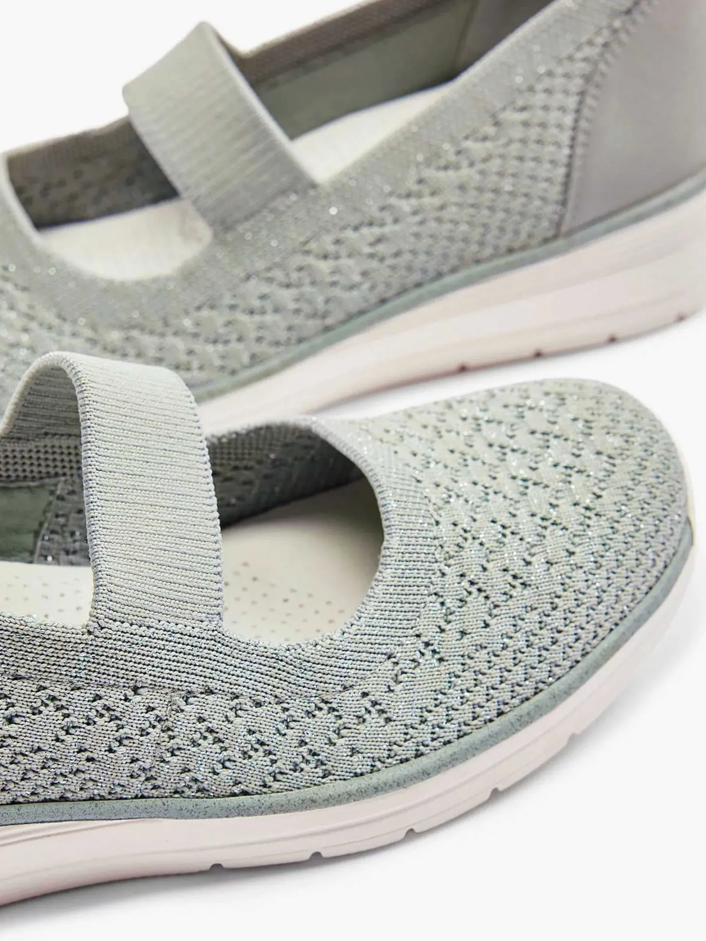 Hot Grijze Instapper Sleehak Dames Comfort Schoenen