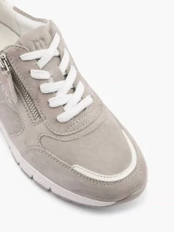 Online Grijze Leren Comfort Sneaker Dames Comfort Schoenen