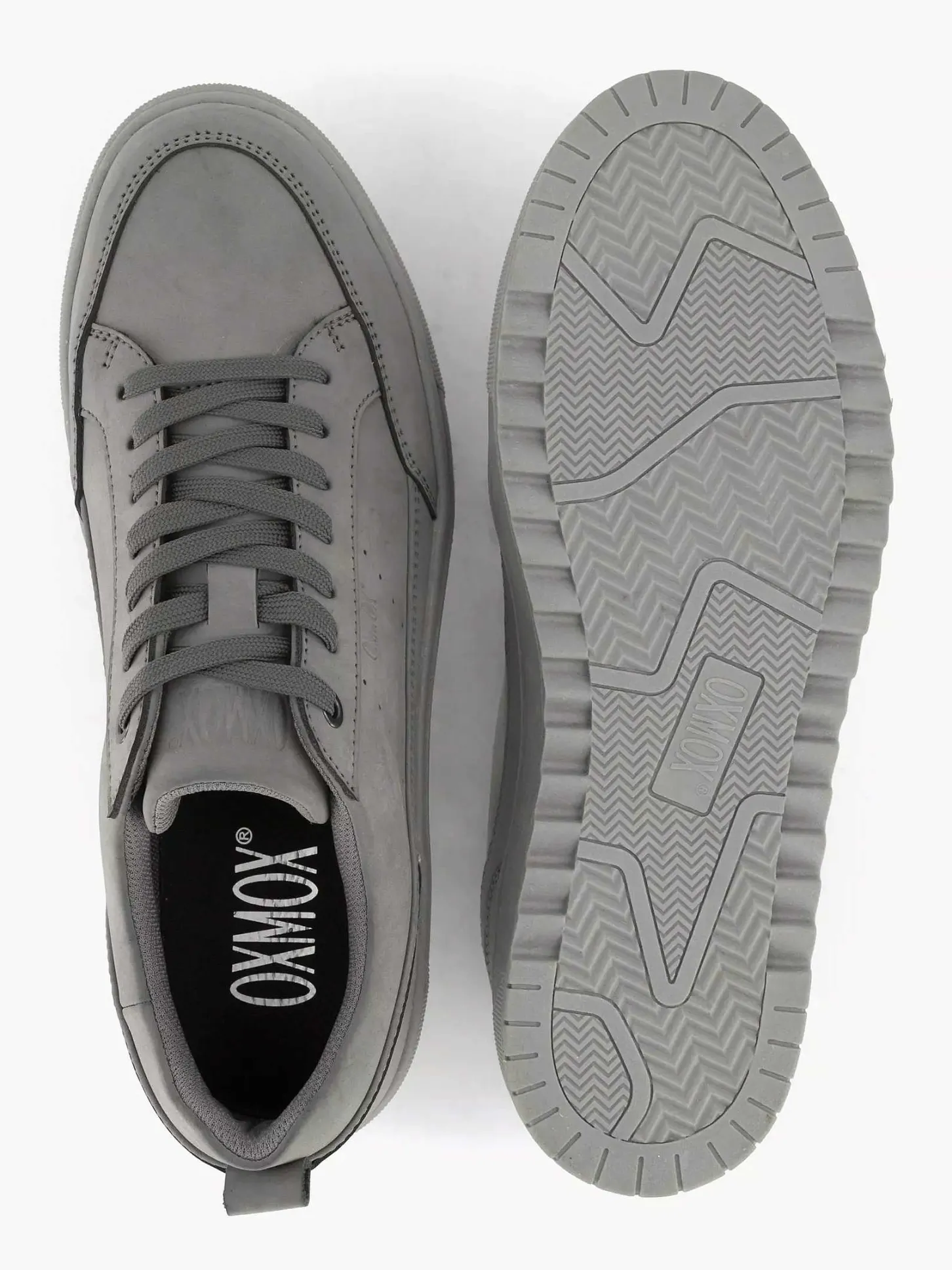 Best Grijze Leren Sneaker Heren Sneakers