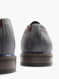 Discount Grijze Veterschoen Heren Geklede Schoenen