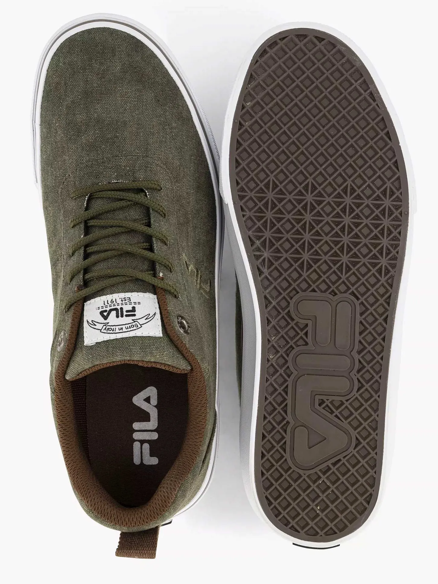 Discount Groene Canvas Sneaker Heren Sneakers