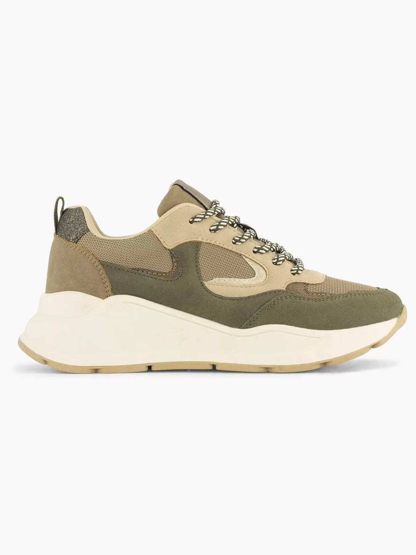 Outlet Groene Chunky Sneaker Dames Sneakers