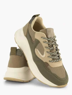 Outlet Groene Chunky Sneaker Dames Sneakers