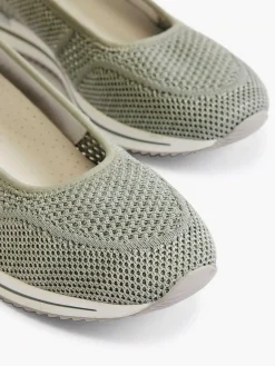 Outlet Groene Comfort Instapper Dames Comfort Schoenen