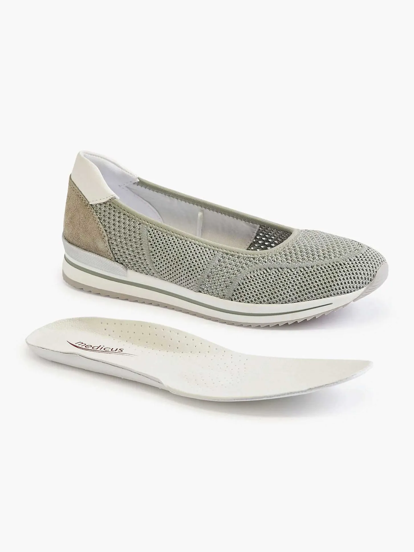 Outlet Groene Comfort Instapper Dames Comfort Schoenen