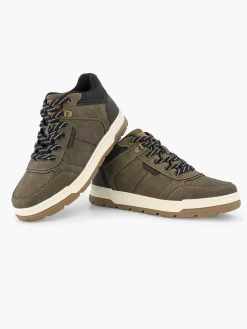 Outlet Groene Hoge Sneaker Heren Sneakers