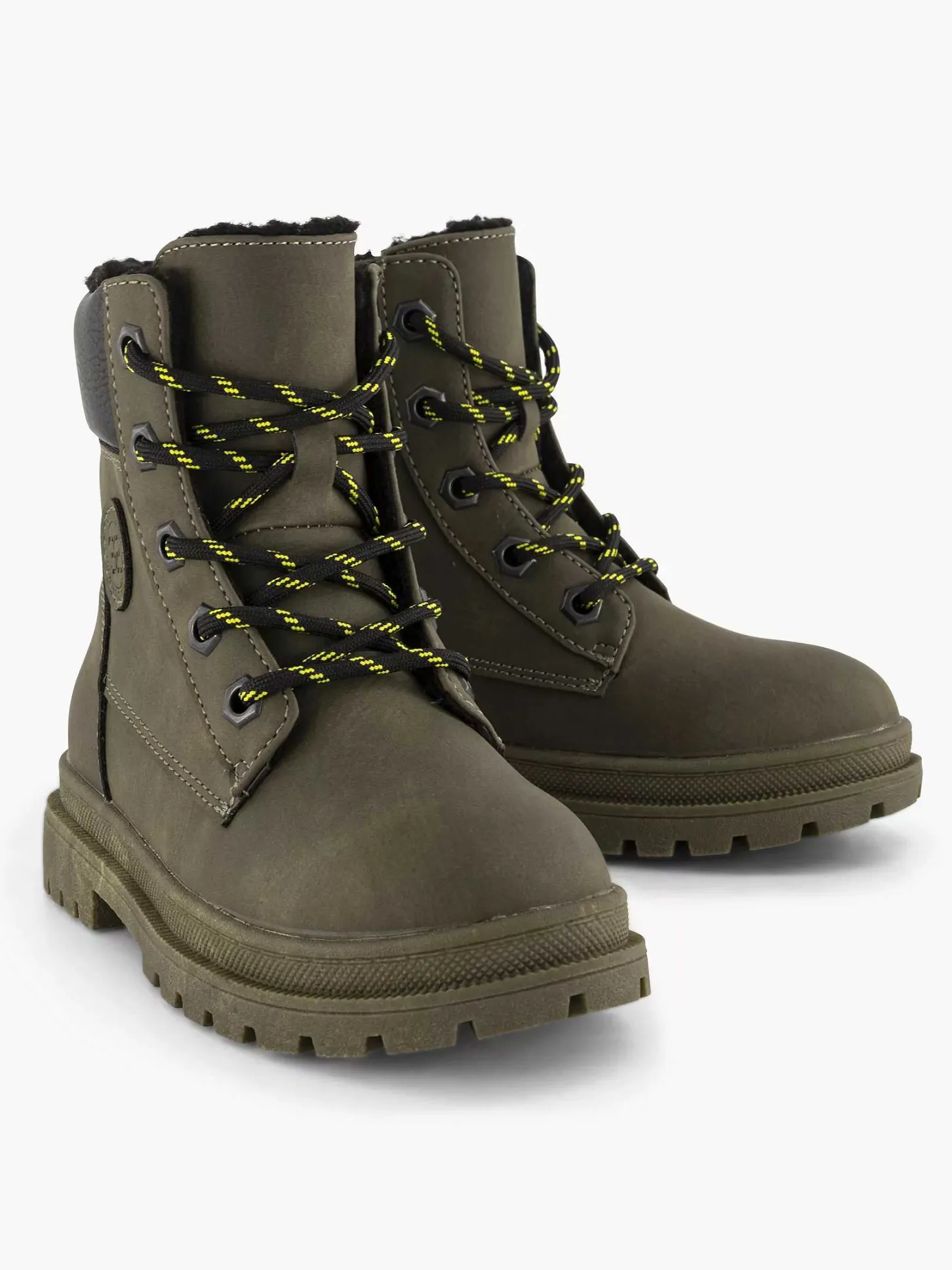 Discount Groene Hoge Veterboot Kinderen Jongensschoenen