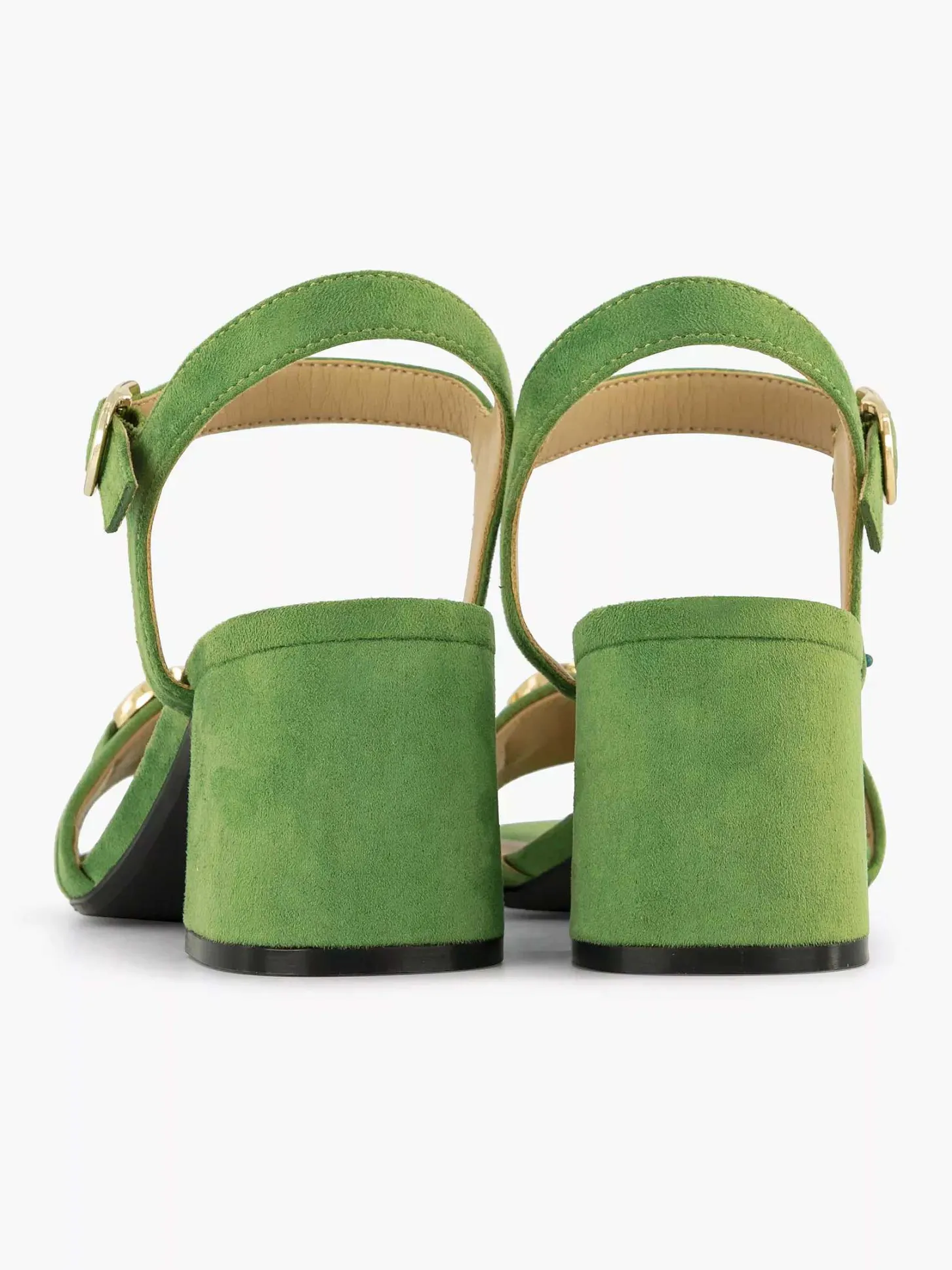 New Groene Sandalette Sierketting Dames Sandalen