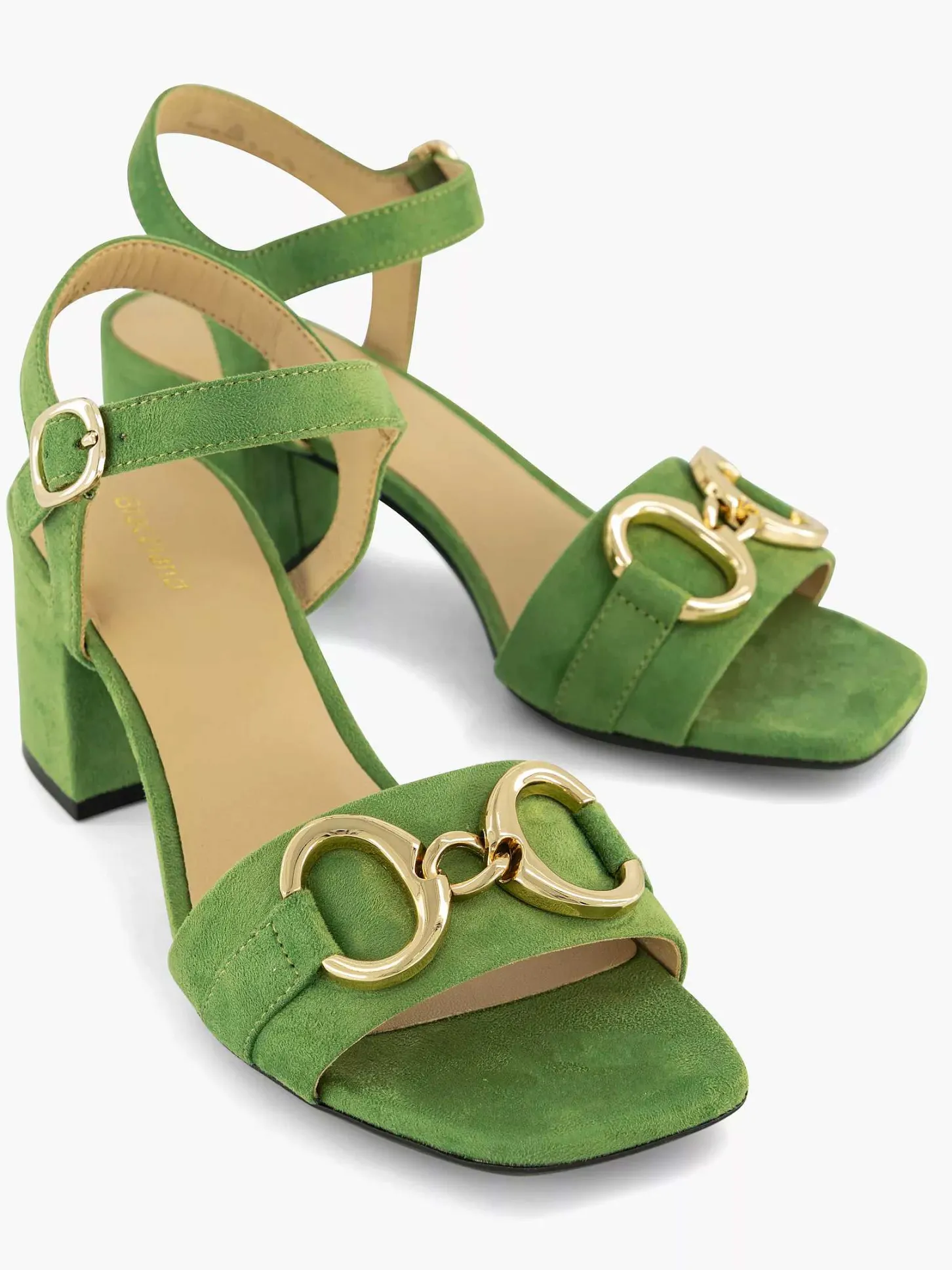 New Groene Sandalette Sierketting Dames Sandalen