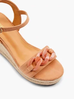 Discount Koraal Sandaal Sleehak Dames Sandalen