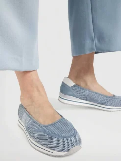 Sale Lichtblauwe Comfort Instapper Dames Comfort Schoenen