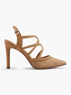 Best Lichtbruine Slingback Dames Pumps