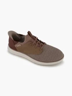 Clearance Lichtbruine Sneaker Swift Fit - Hands Free Memory Foam Heren Sneakers