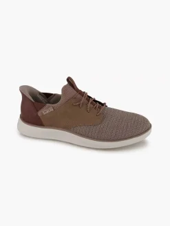 Clearance Lichtbruine Sneaker Swift Fit - Hands Free Memory Foam Heren Sneakers