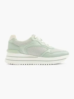 New Lichtgroene Sneaker Platform Dames Sneakers