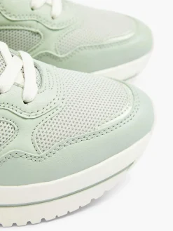 New Lichtgroene Sneaker Platform Dames Sneakers