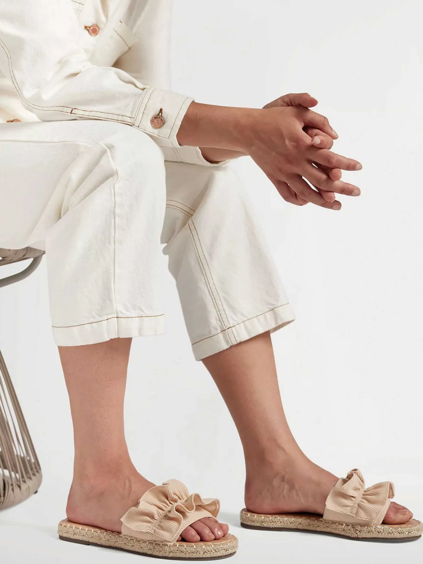New Lichtoranje Slipper Roesjes Dames Slippers