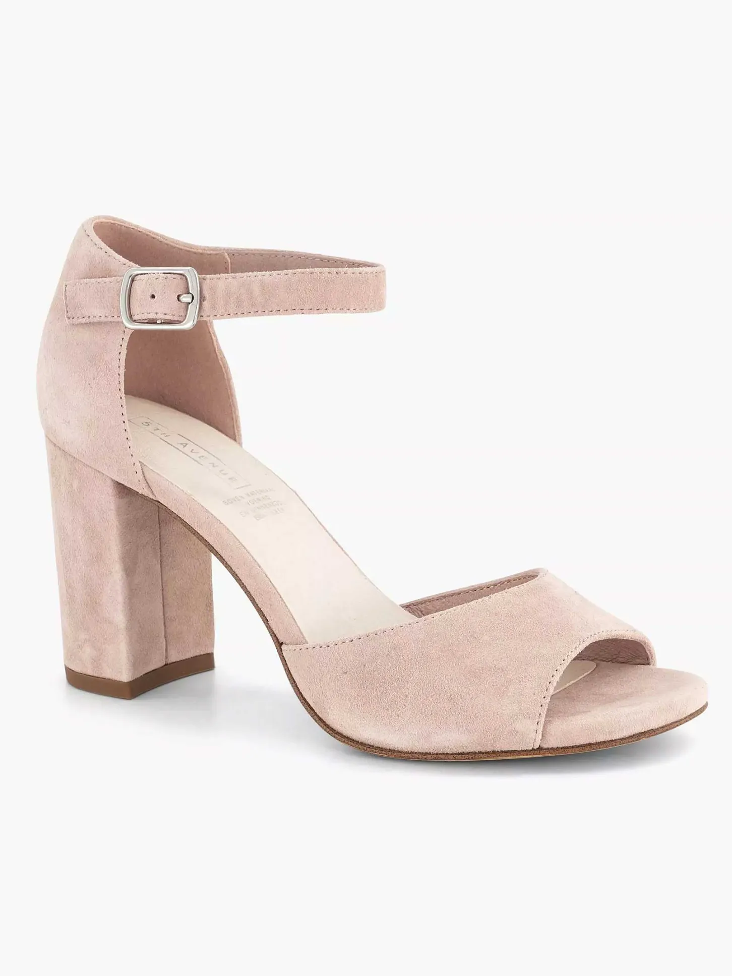 Sale Lichtroze Suede Sandalette Dames Sandalen