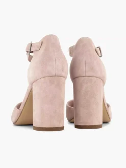 Sale Lichtroze Suede Sandalette Dames Sandalen