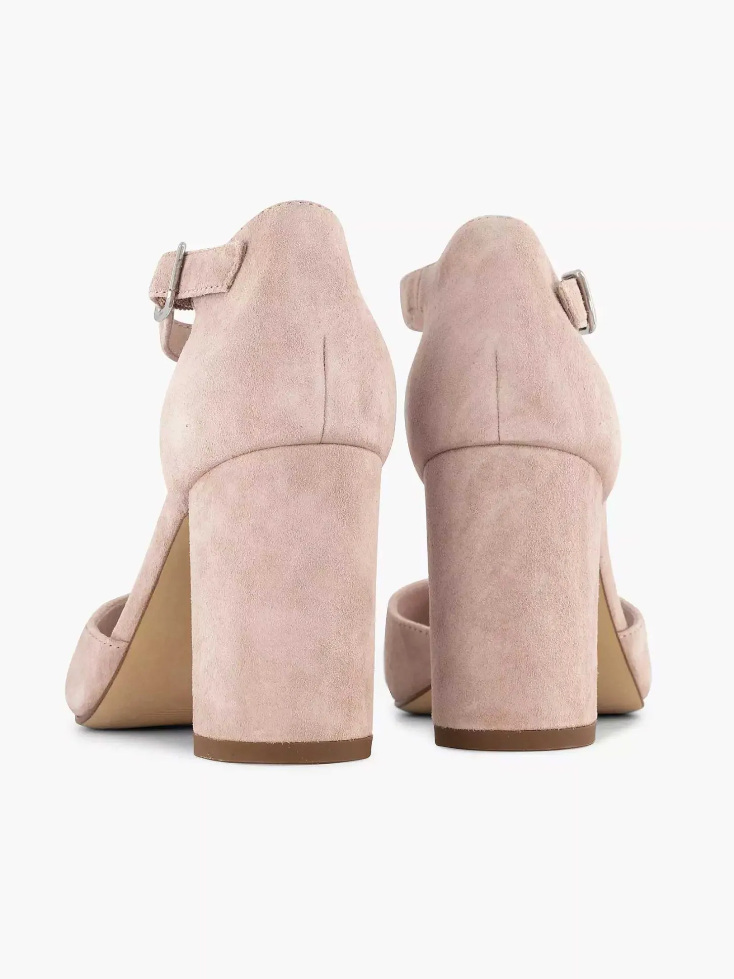 Sale Lichtroze Suede Sandalette Dames Sandalen