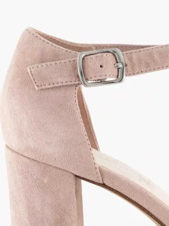 Sale Lichtroze Suede Sandalette Dames Sandalen