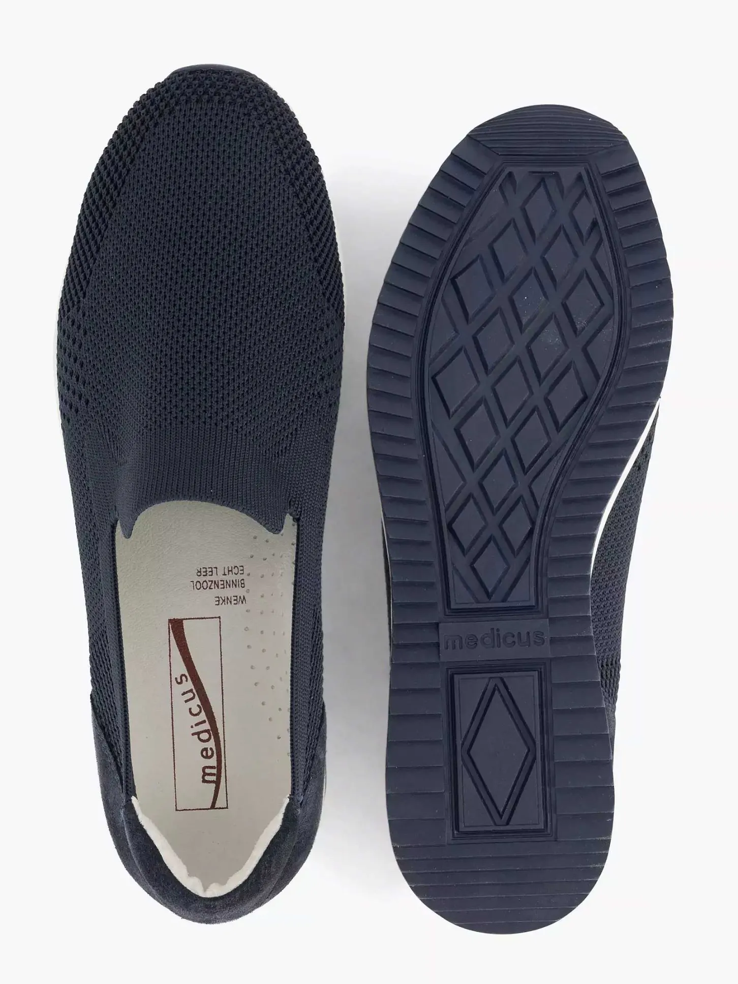 Sale Marineblauwe Comfort Instapper Dames Comfort Schoenen