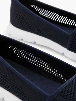 New Marineblauwe Instapper Memory Foam Dames Instappers