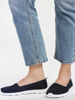 New Marineblauwe Instapper Memory Foam Dames Instappers