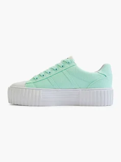 Best Mintkleurige Canvas Sneaker Platform Dames Sneakers