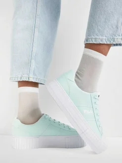 Best Mintkleurige Canvas Sneaker Platform Dames Sneakers