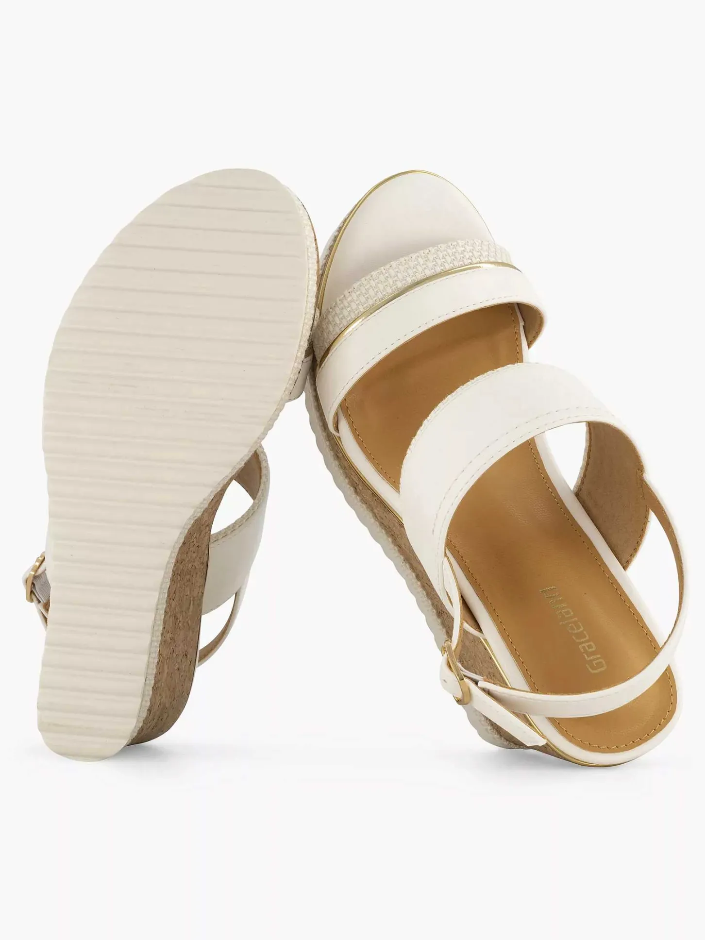 Online Off White Sandalette Dames Sandalen