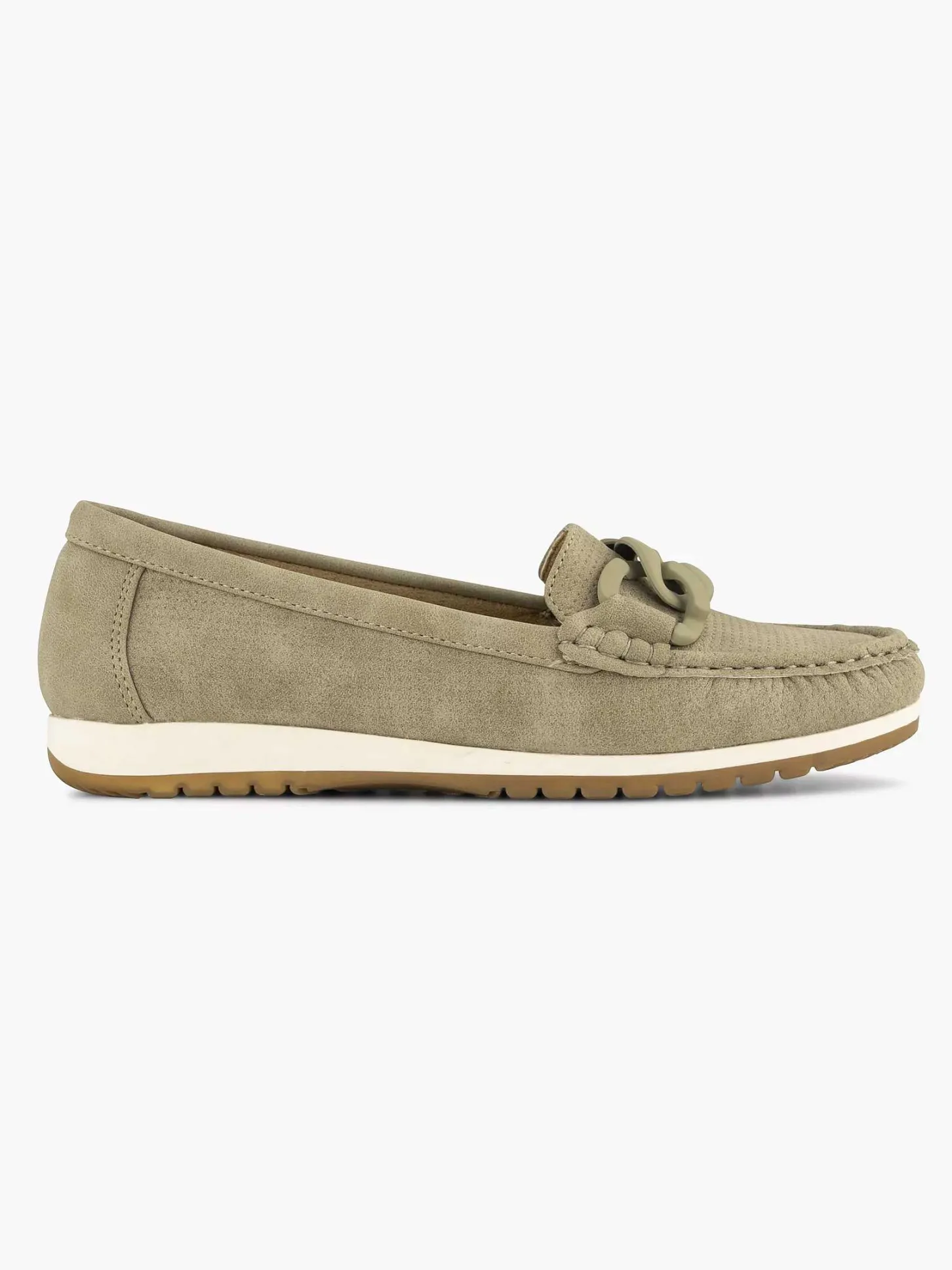 Clearance Olijf Comfort Instapper Dames Comfort Schoenen